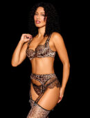 Addison Leopard 3 Piece Lingerie Set