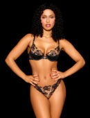 Caitlin Black Bra & Bottom Lingerie Set