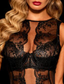 Eleanor Black Bodysuit Lingerie Set