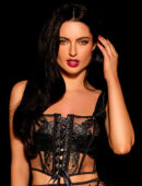 Eleanor Black Corset Lingerie Set