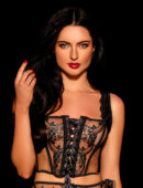 Eleanor Black Corset Lingerie Set