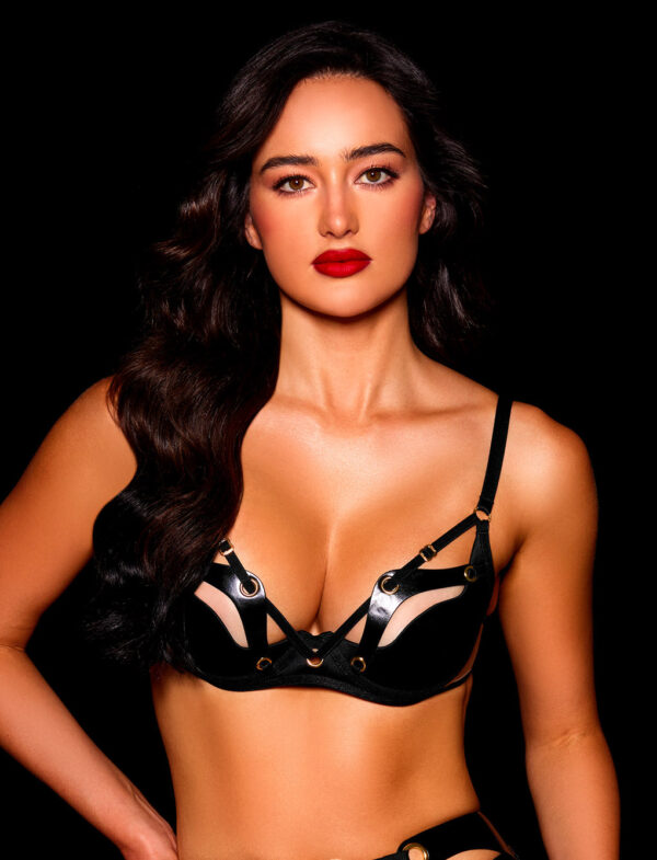 Indi Black Bra & Bottoms Lingerie Set - Image 4