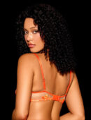 Phoenix Orange Bra & Bottom Lingerie Set