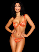 Phoenix Orange Bra & Bottom Lingerie Set