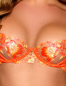 Phoenix Orange 3 Piece Lingerie Set