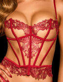 Rosaline Red Corset Lingerie Set